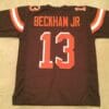 UNSIGNED CUSTOM Sewn Stitched Odell Beckham Jr Brown Jersey