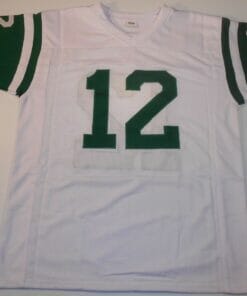 UNSIGNED CUSTOM Sewn Stitched Joe Namath White Jersey