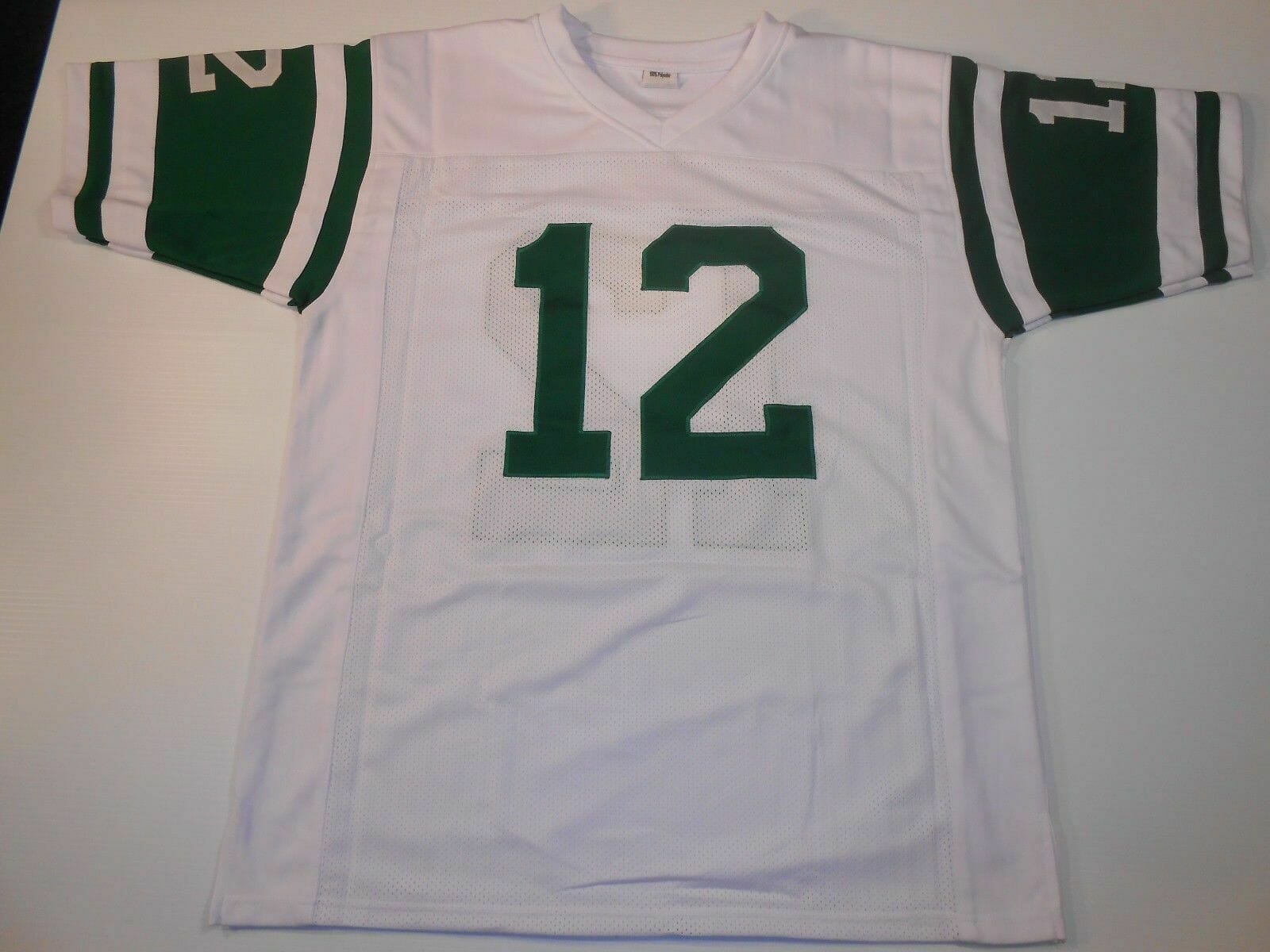 UNSIGNED CUSTOM Sewn Stitched Joe Namath White Jersey 2 UNSIGNED CUSTOM Sewn Stitched Joe Namath White Jersey