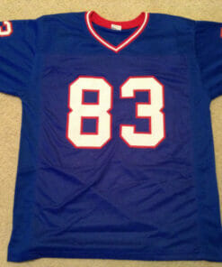 UNSIGNED CUSTOM Sewn Stitched Andre Reed Blue Jersey