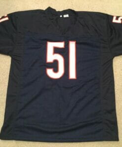 UNSIGNED CUSTOM Sewn Stitched Dick Butkus Blue Jersey