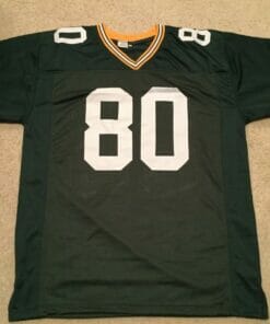 UNSIGNED CUSTOM Sewn Stitched Donald Driver Green Jersey