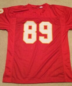UNSIGNED CUSTOM Sewn Stitched Otis Taylor Red Jersey