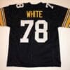 UNSIGNED CUSTOM Sewn Stitched Dwight White Black Jersey