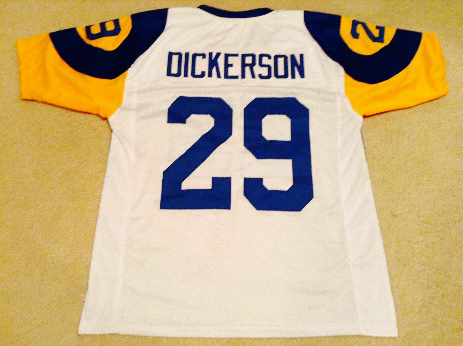 UNSIGNED CUSTOM Sewn Stitched Eric Dickerson White Jersey 1 UNSIGNED CUSTOM Sewn Stitched Eric Dickerson White Jersey