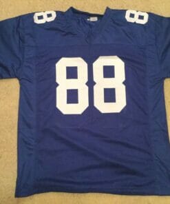 UNSIGNED CUSTOM Sewn Stitched Evan Engram Blue Jersey