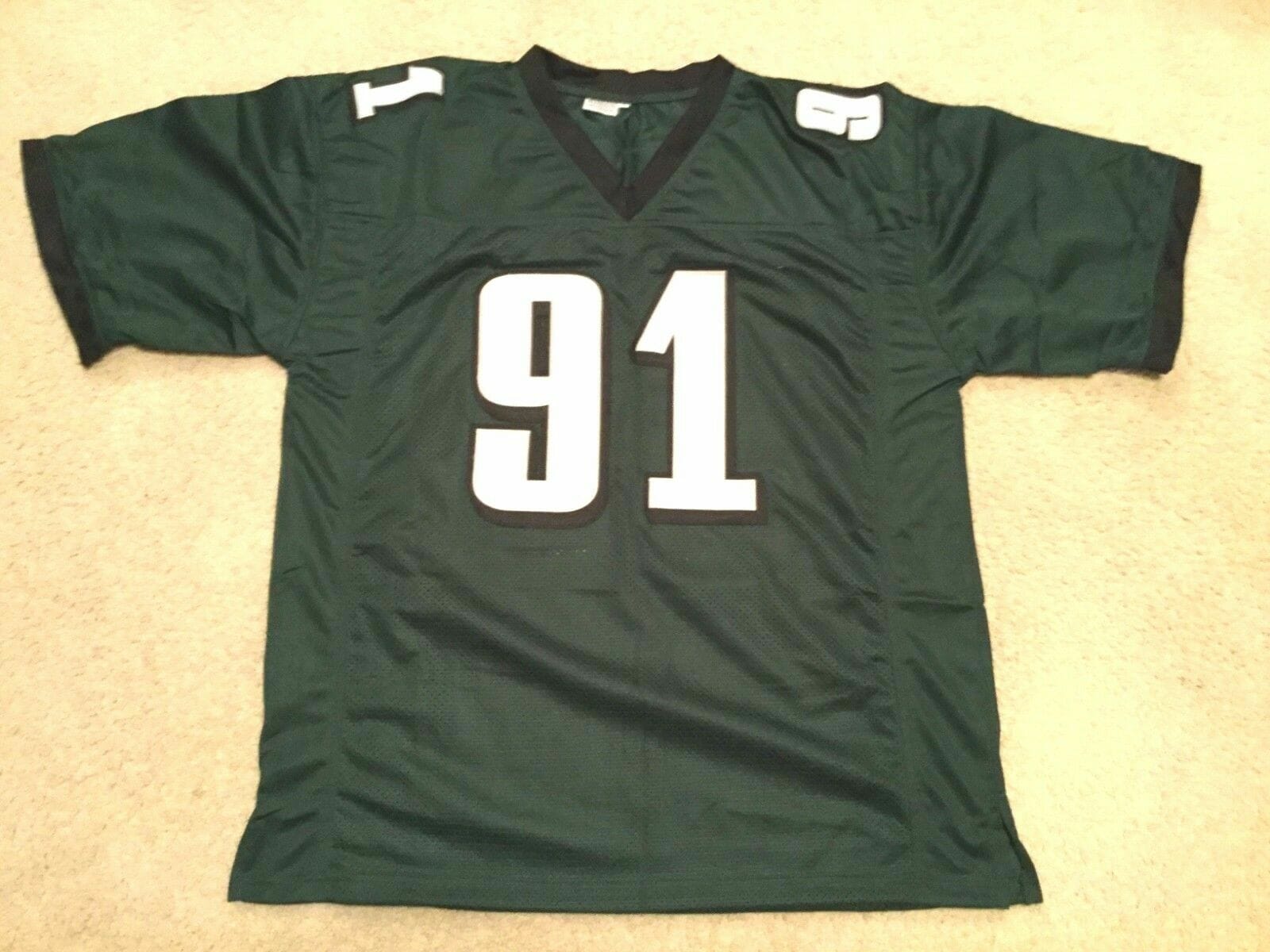 UNSIGNED CUSTOM Sewn Stitched Fletcher Cox Green Jersey 2 UNSIGNED CUSTOM Sewn Stitched Fletcher Cox Green Jersey