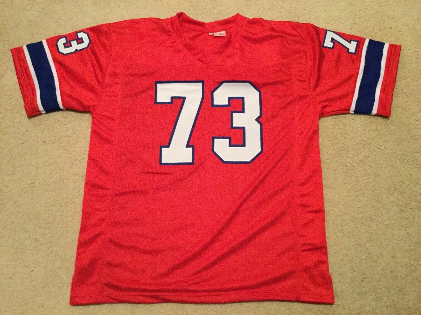 UNSIGNED CUSTOM Sewn Stitched John Hannah Red Jersey 2 UNSIGNED CUSTOM Sewn Stitched John Hannah Red Jersey