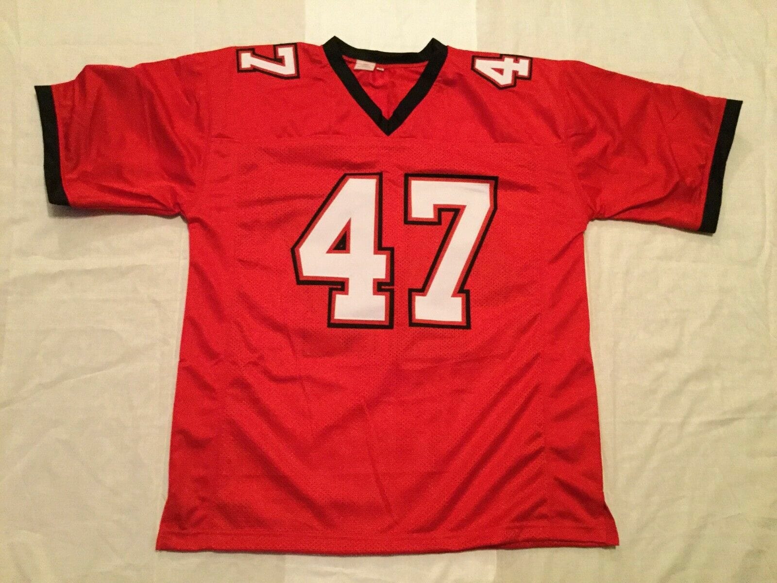 UNSIGNED CUSTOM Sewn Stitched John Lynch Red Jersey 2 UNSIGNED CUSTOM Sewn Stitched John Lynch Red Jersey