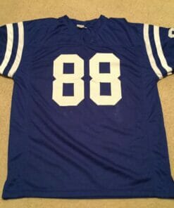 UNSIGNED CUSTOM Sewn Stitched John Mackey Blue Jersey 4 UNSIGNED CUSTOM Sewn Stitched John Mackey Blue Jersey