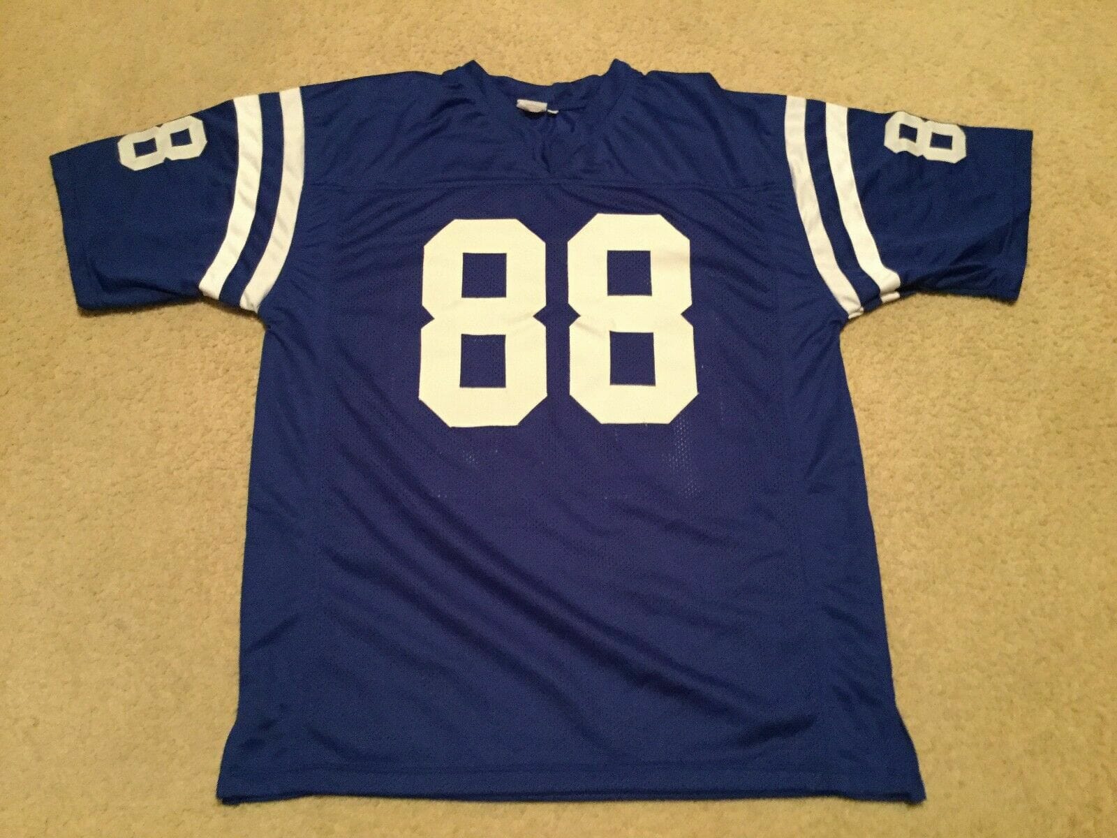 UNSIGNED CUSTOM Sewn Stitched John Mackey Blue Jersey 2 UNSIGNED CUSTOM Sewn Stitched John Mackey Blue Jersey