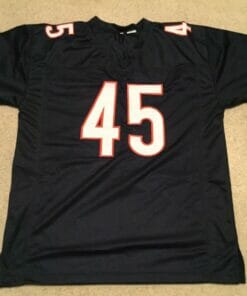 UNSIGNED CUSTOM Sewn Stitched Gary Fencik Blue Jersey