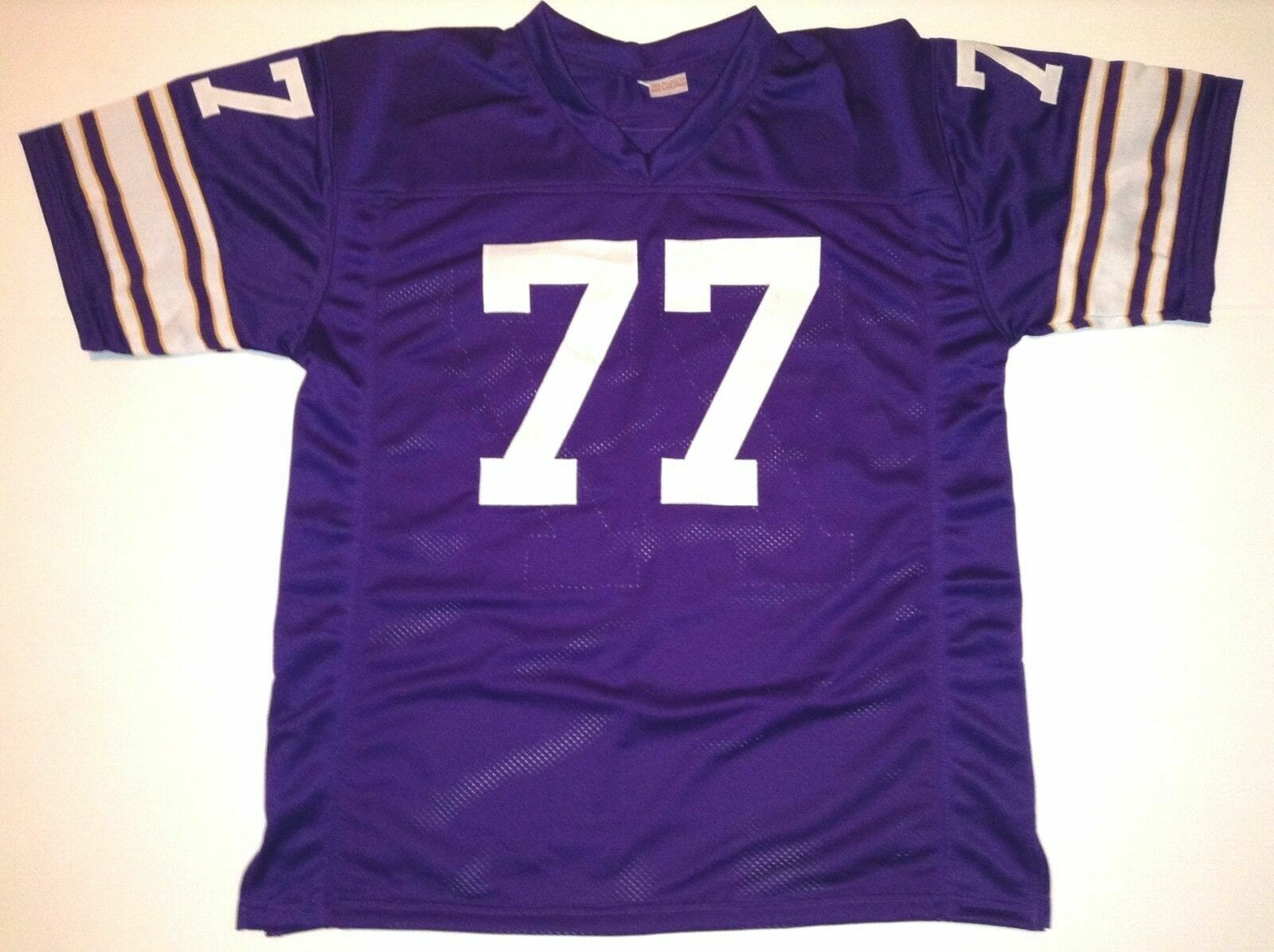 UNSIGNED CUSTOM Sewn Stitched Gary Larsen Purple Jersey 2 UNSIGNED CUSTOM Sewn Stitched Gary Larsen Purple Jersey