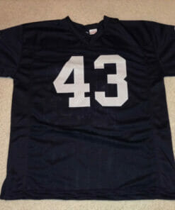 UNSIGNED CUSTOM Sewn Stitched George Atkinson Black Jersey