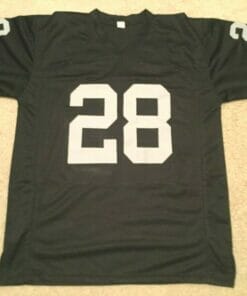 UNSIGNED CUSTOM Sewn Stitched Josh Jacobs Black Jersey