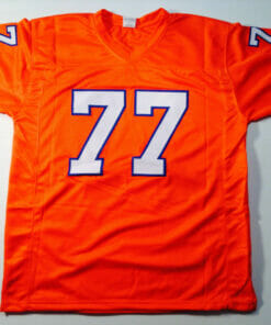 UNSIGNED CUSTOM Sewn Stitched Karl Mecklenburg Orange Jersey