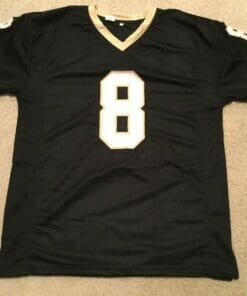 UNSIGNED CUSTOM Sewn Stitched Archie Manning Black Jersey