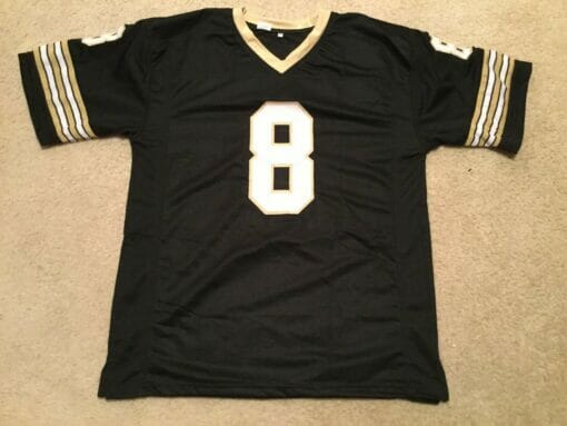 UNSIGNED CUSTOM Sewn Stitched Archie Manning Black Jersey