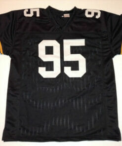 UNSIGNED CUSTOM Sewn Stitched Greg Lloyd Black Jersey