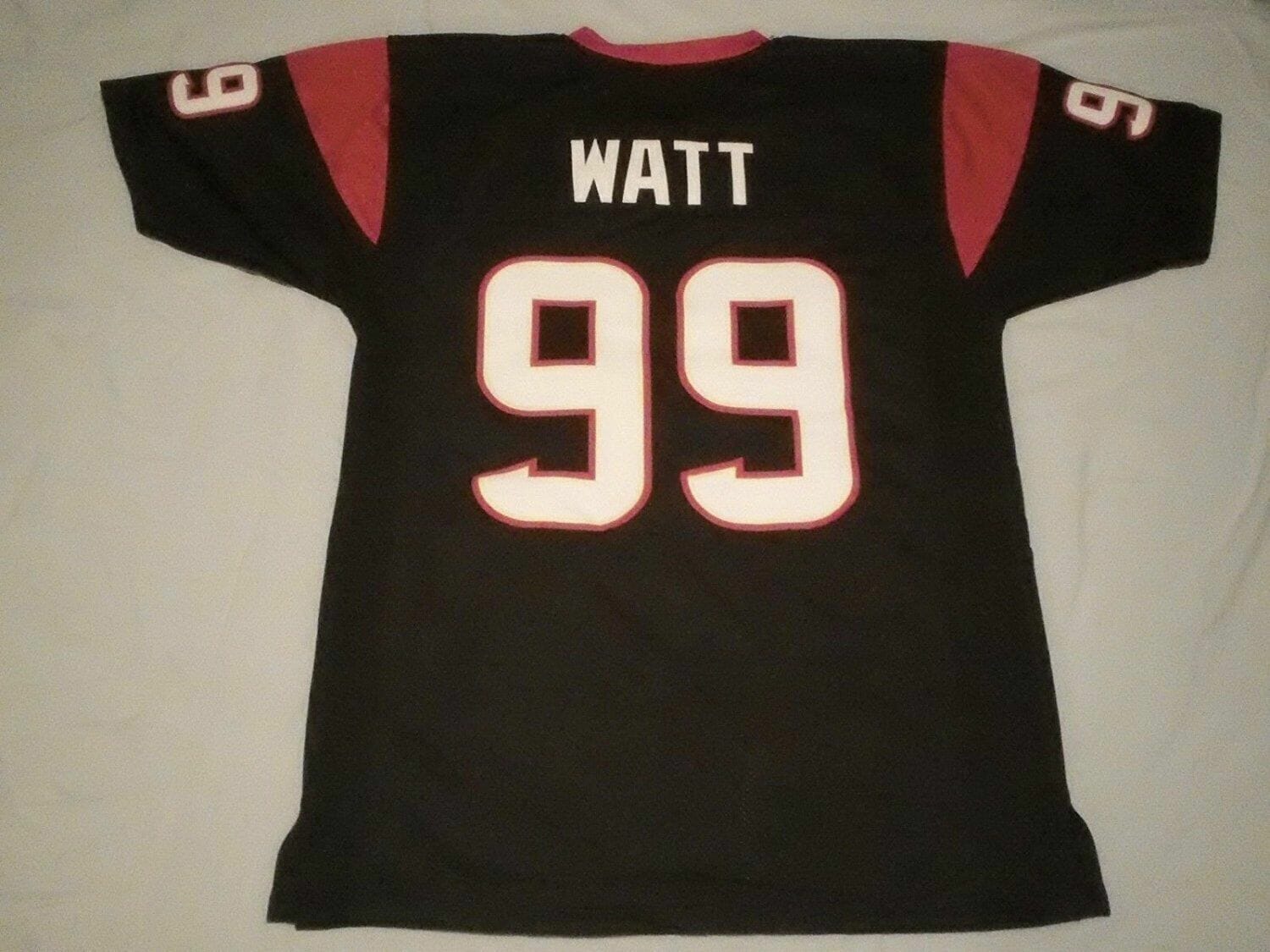 UNSIGNED CUSTOM Sewn Stitched J.J. Watt Blue Jersey 1 UNSIGNED CUSTOM Sewn Stitched J.J. Watt Blue Jersey