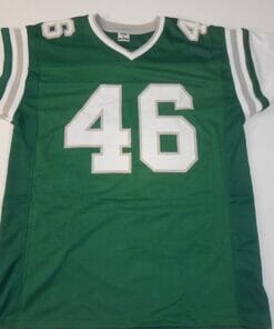 UNSIGNED CUSTOM Sewn Stitched Herm Edwards Green Jersey