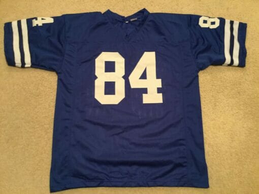 UNSIGNED CUSTOM Sewn Stitched Jack Snow Old Style Blue Jersey
