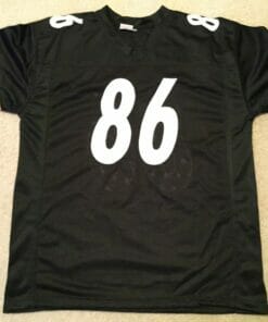 UNSIGNED CUSTOM Sewn Stitched Hines Ward Black Jersey