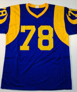 UNSIGNED CUSTOM Sewn Stitched Jackie Slater Blue Jersey