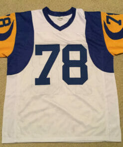 UNSIGNED CUSTOM Sewn Stitched Jackie Slater White Jersey