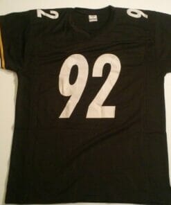 UNSIGNED CUSTOM Sewn Stitched James Harrison Black Jersey