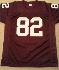 UNSIGNED CUSTOM Sewn Stitched Ozzie Newsome Brown Jersey