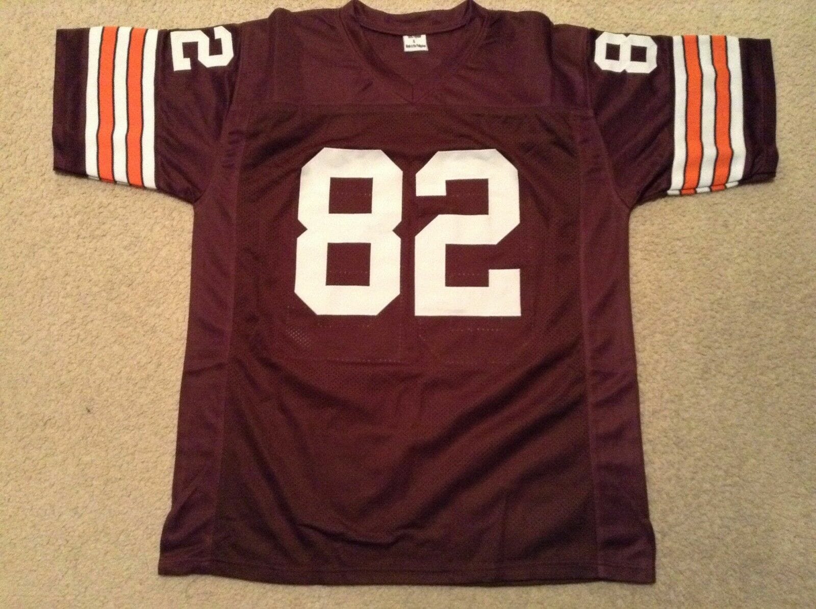 UNSIGNED CUSTOM Sewn Stitched Ozzie Newsome Brown Jersey 2 UNSIGNED CUSTOM Sewn Stitched Ozzie Newsome Brown Jersey