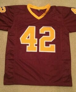 UNSIGNED CUSTOM Sewn Stitched Pat Tillman College Maroon Jersey