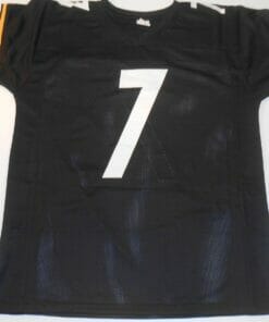UNSIGNED CUSTOM Sewn Stitched Ben Roethlisberger Black Jersey