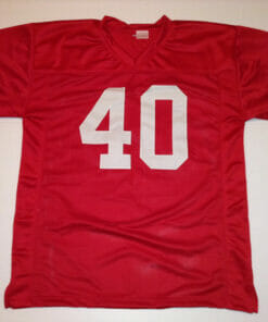 UNSIGNED CUSTOM Sewn Stitched Pat Tillman Red Jersey
