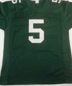 UNSIGNED CUSTOM Sewn Stitched Paul Hornung Green Jersey