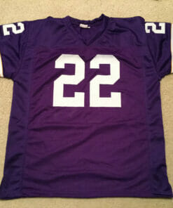 UNSIGNED CUSTOM Sewn Stitched Paul Krause Purple Jersey
