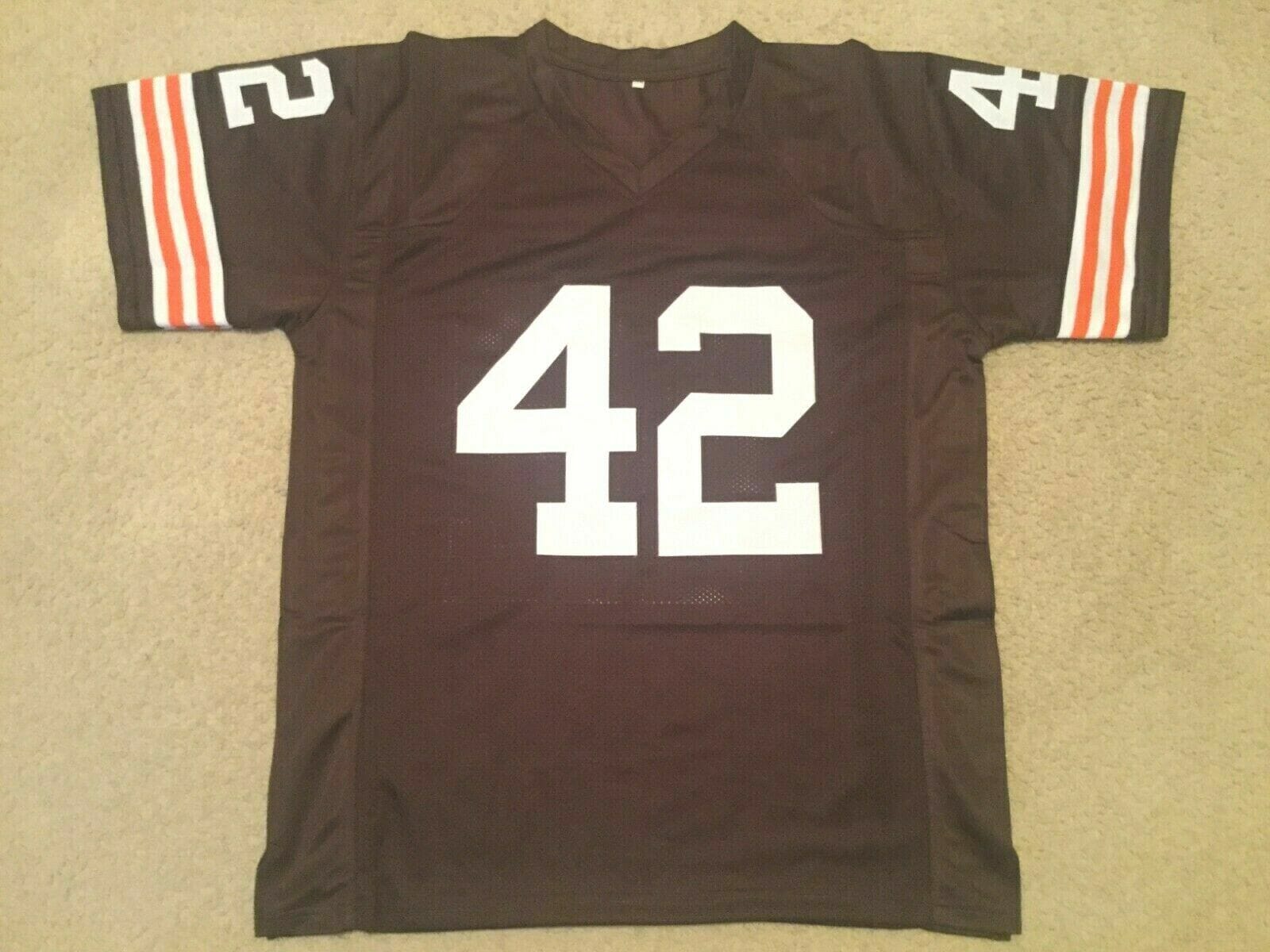 UNSIGNED CUSTOM Sewn Stitched Paul Warfield Brown Jersey 2 UNSIGNED CUSTOM Sewn Stitched Paul Warfield Brown Jersey