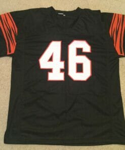 UNSIGNED CUSTOM Sewn Stitched Pete Johnson Black Jersey