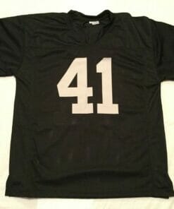 UNSIGNED CUSTOM Sewn Stitched Phil Villapiano Black Jersey