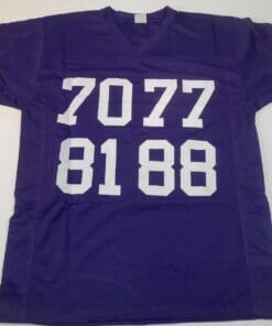 UNSIGNED CUSTOM Sewn Stitched Purple People Eaters Purple Jersey