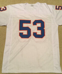 UNSIGNED CUSTOM Sewn Stitched Randy Gradishar White Jersey
