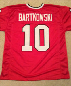 UNSIGNED CUSTOM Sewn Stitched Steve Bartkowski Red Jersey