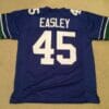 UNSIGNED CUSTOM Sewn Stitched Kenny Easley Blue Jersey