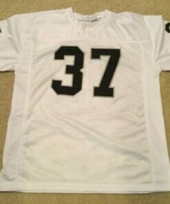 UNSIGNED CUSTOM Sewn Stitched Lester Hayes White Jersey