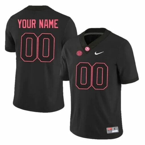 Personalized Alabama Crimson Tide Jersey 2019 NCAA Football Black