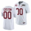 [Hot] New Custom Alabama Jersey Football Playoff Away White