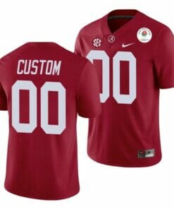 Custom Crimson Tide Jersey 2021 Rose Bowl NCAA College Football Crimson
