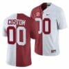 Personalized Alabama Jersey NCAA Football White Crimson Split