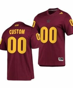 Custom Arizona State Jersey Maroon Replica AEROREADY